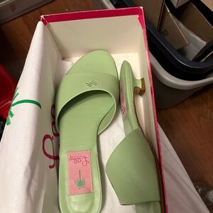 Guava Green Lilly Pulitzer Slide Sandals